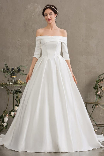 Robe de Soirée Satinée Lune Rêveuse - gallery 1
