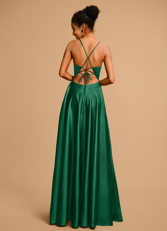 Robe de Soirée Satin Éclairée - gallery 2