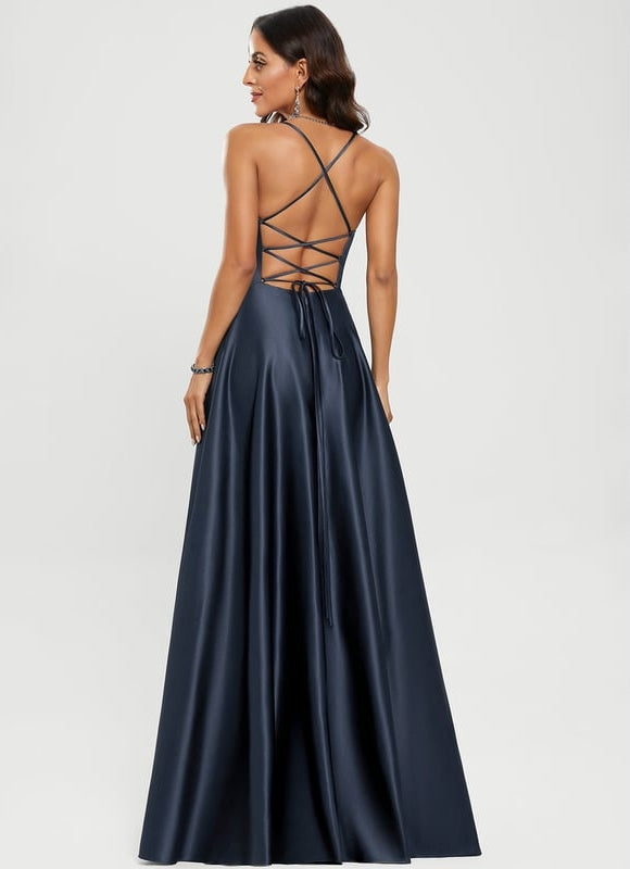 Robe de Soirée Satin Éclairée - gallery 4