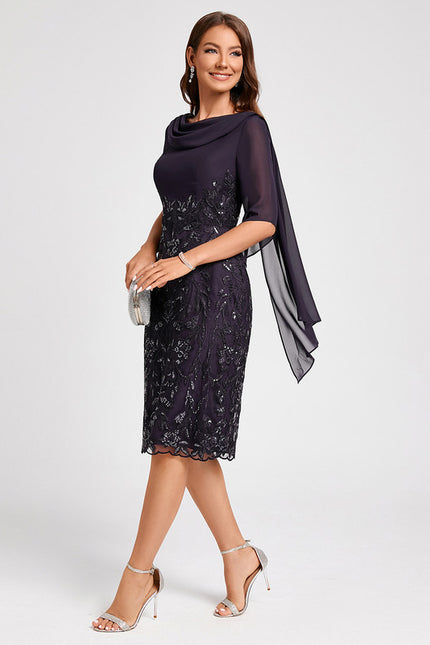 Robe de Soirée Élégance Satinée Nuit - gallery 4