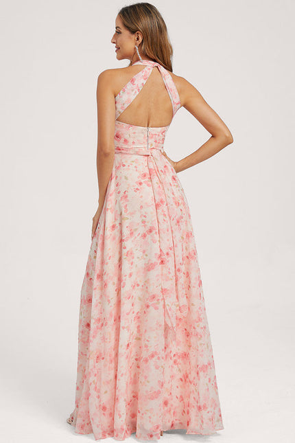 Robe de Soirée Bordeaux Fluide - gallery 3