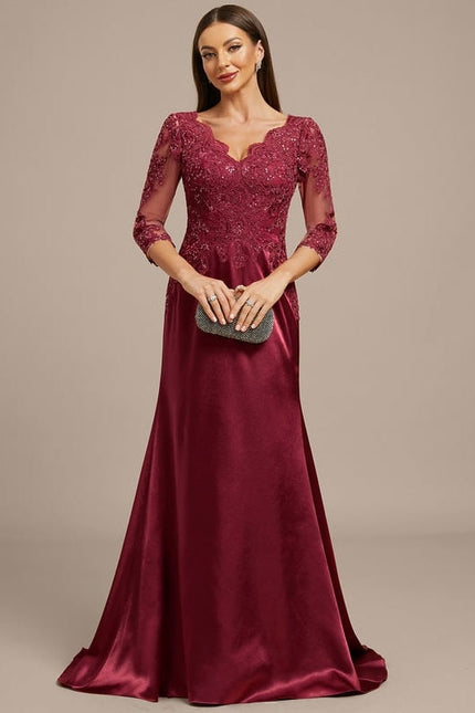 Robe De Soirée Sirène Dentelle - gallery 1