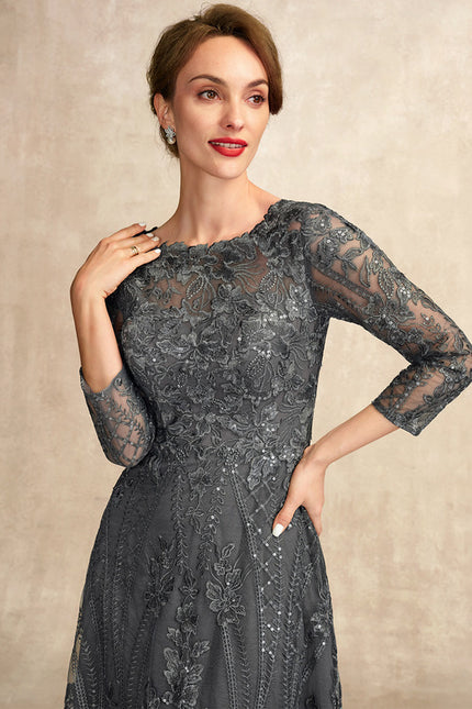 Robe de Soirée Élégance Charbon - gallery 7