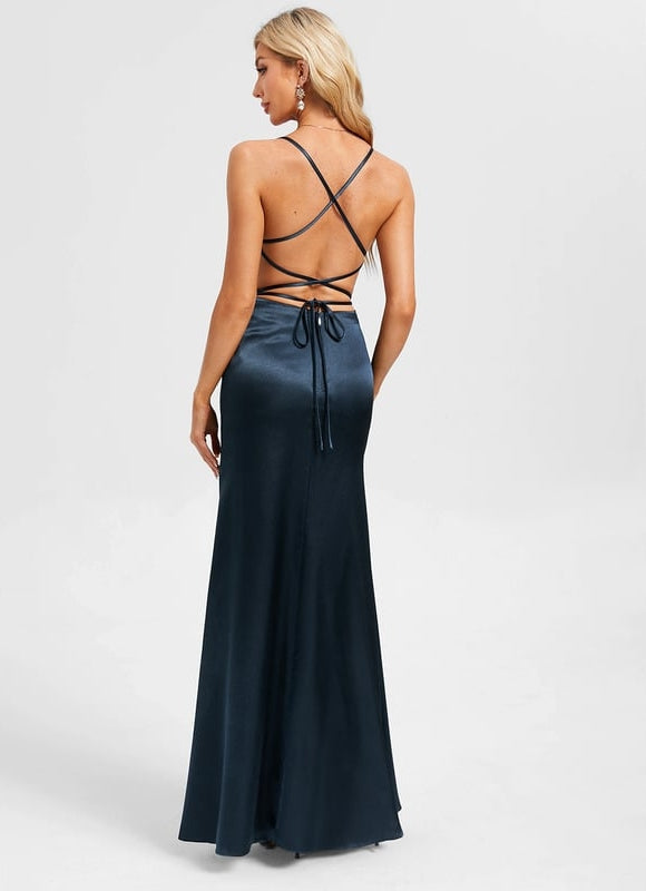 Robe de Soirée Satin Nuit - gallery 4