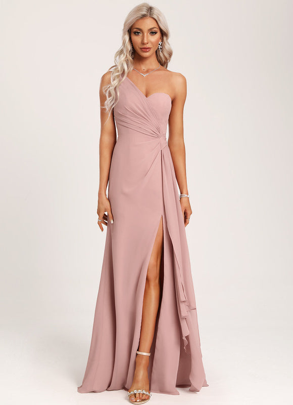 Robe de Soirée Asymétrique Fluide - gallery 4