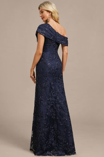 Robe de Soirée Asymétrique Ornée - gallery 5