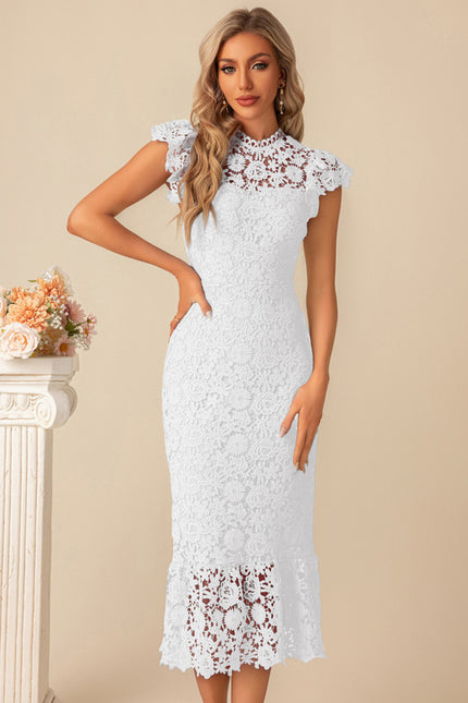 Robe de Soirée Azur Dentelle - gallery 7