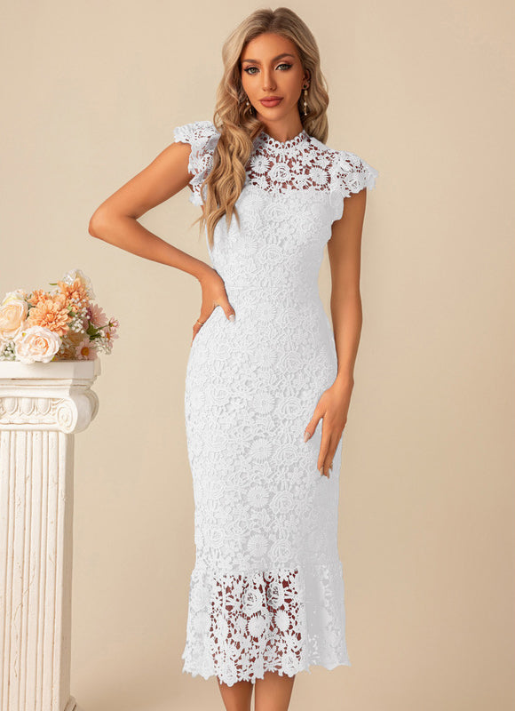 Robe de Soirée Azur Dentelle - gallery 7