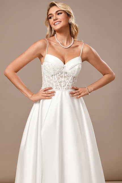 Robe de Soirée Satinée Classique - gallery 5