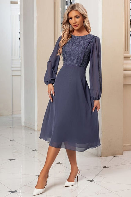 Robe de Soirée Sérénité Midi Chic