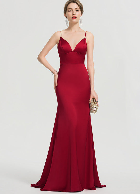 Robe de Soirée Rouge Étoile Ardent