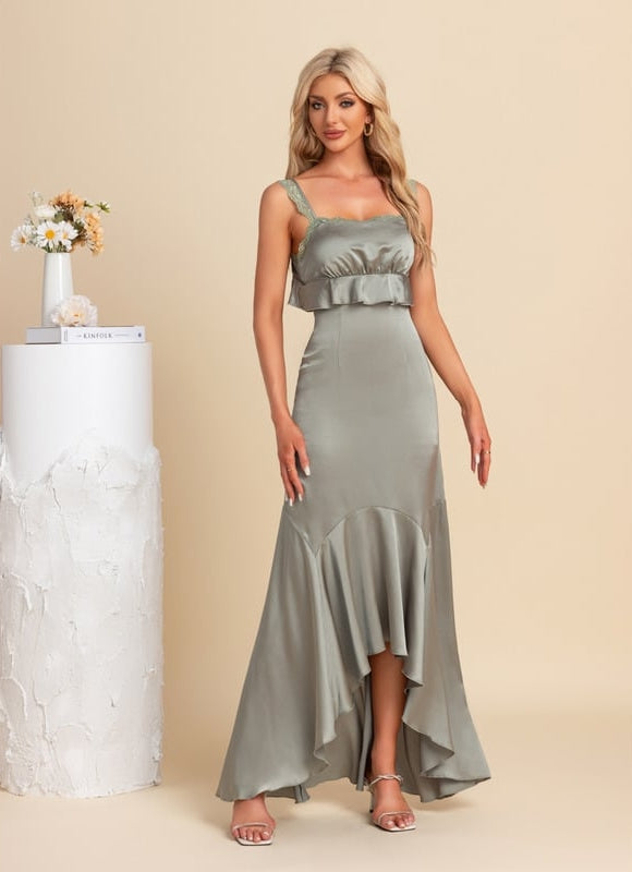 Robe de Soirée Satinée Moderne - gallery 3