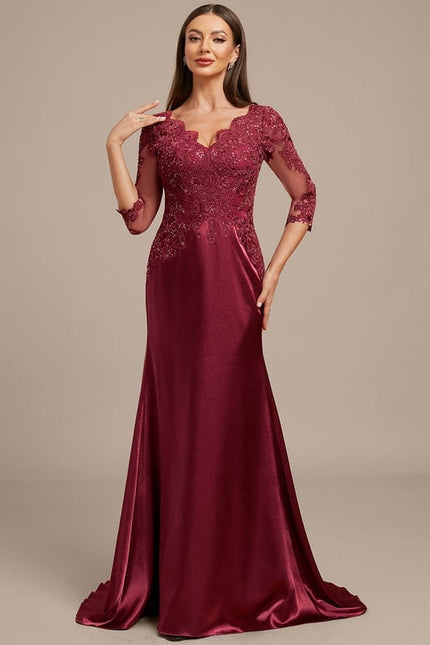 Robe De Soirée Sirène Dentelle - gallery 4