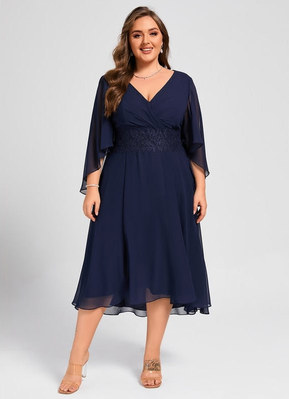 Robe de Soirée Aérienne Plissée - gallery 9