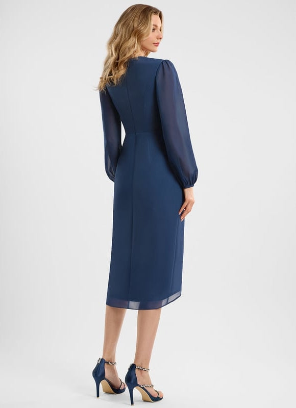 Robe de Soirée Mousseline Frisée - gallery 4