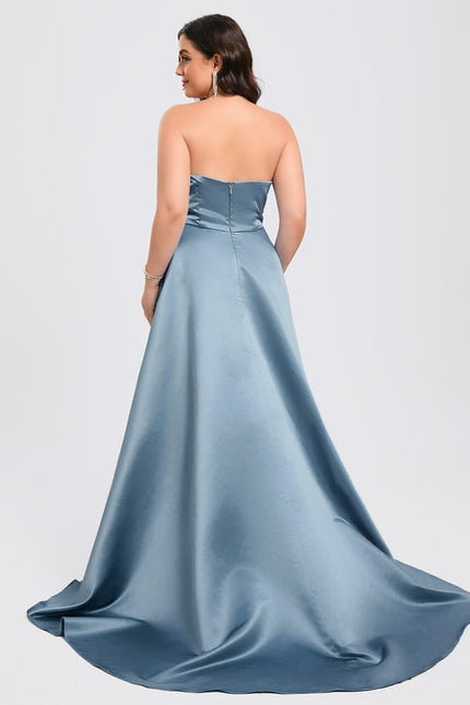 Robe de Soirée Aube Satinée - gallery 9
