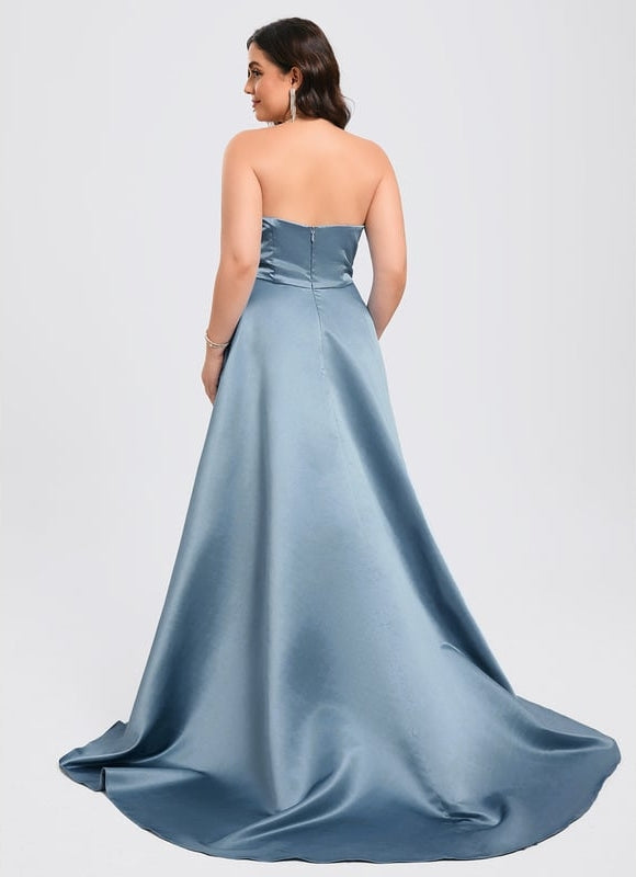 Robe de Soirée Aube Satinée - gallery 9