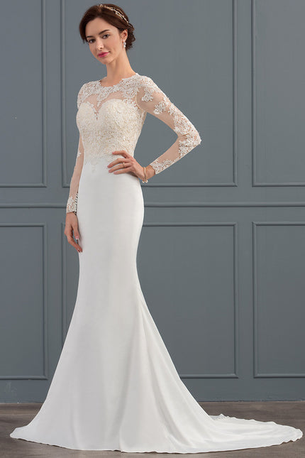 Robe de Soirée De Dentelle Satinée