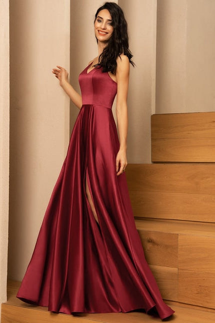 Robe de Soirée Satinée Royale