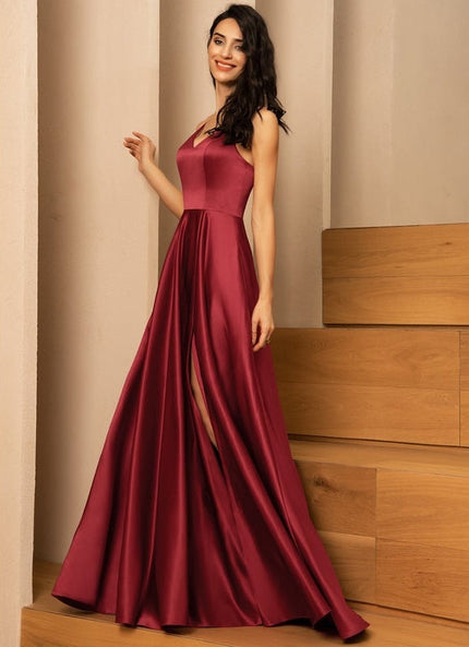 Robe de Soirée Satinée Royale