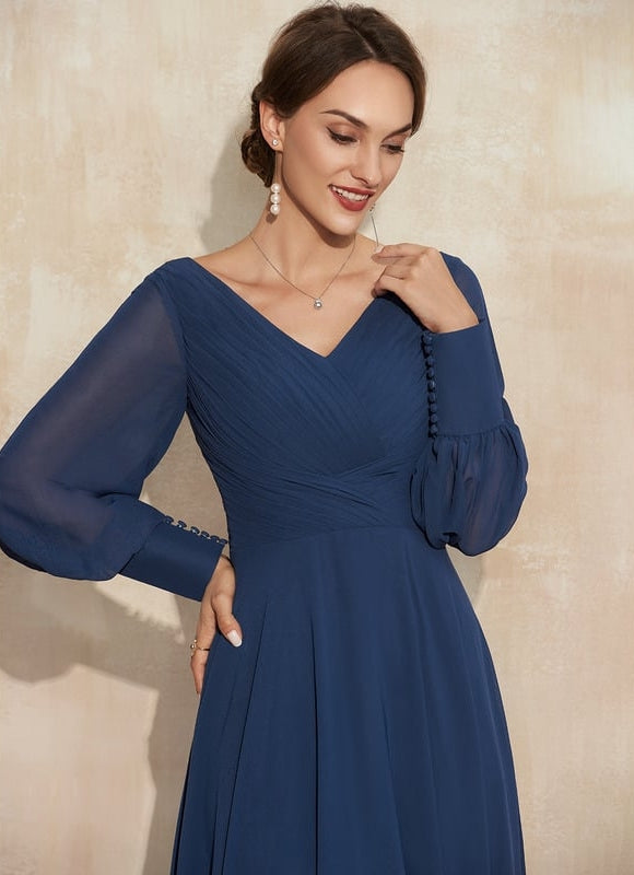 Robe De Soirée Grande Taille Mousseline - gallery 3