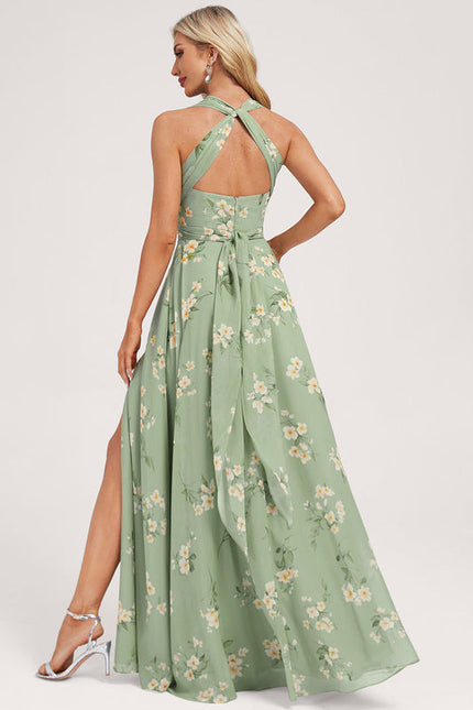 Robe de Soirée Bordeaux Fluide - gallery 4