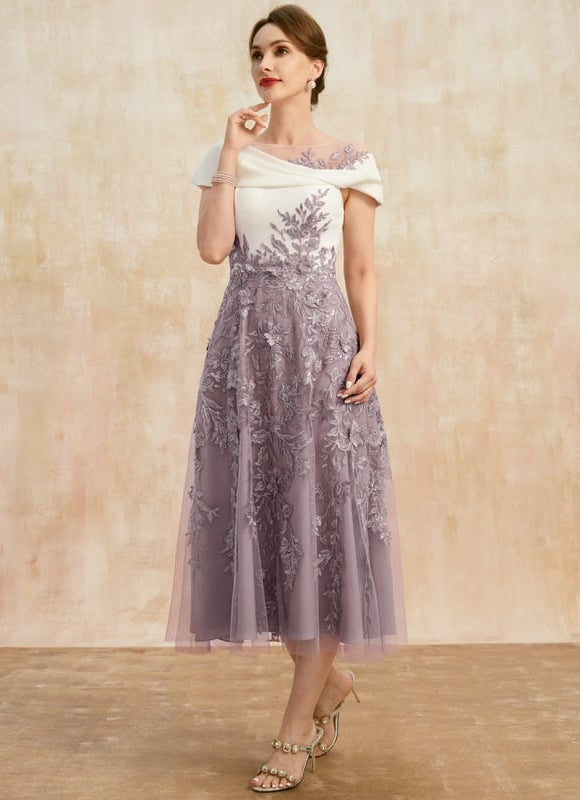Robe de Soirée Lavande Élégante - gallery 3