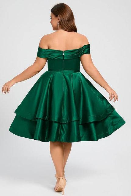 Robe de Soirée Satinée Courte - gallery 6