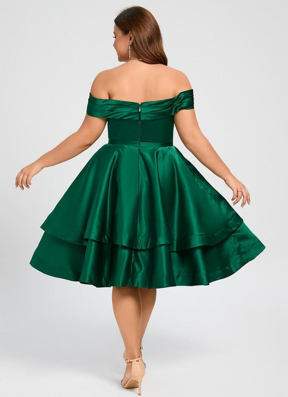 Robe de Soirée Satinée Courte - gallery 6