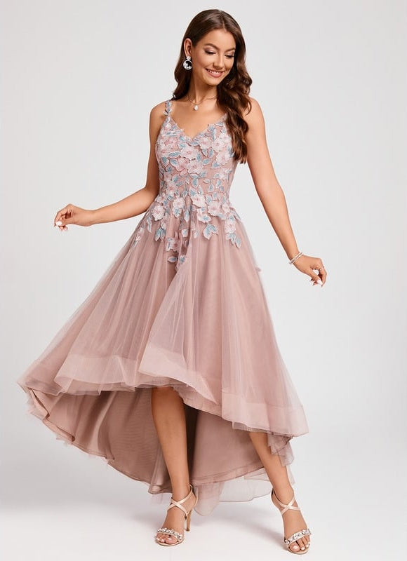 Robe de Soirée Aérienne Florale - gallery 2
