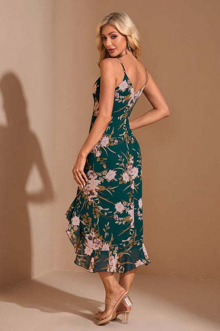 Robe de Soirée Élégance Florale Émeraude - gallery 1