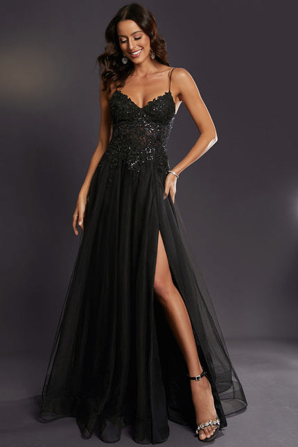 Robe de Soirée Céleste Fleurie
