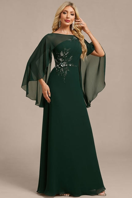 Robe de Soirée Émeraude Élégante - gallery 5