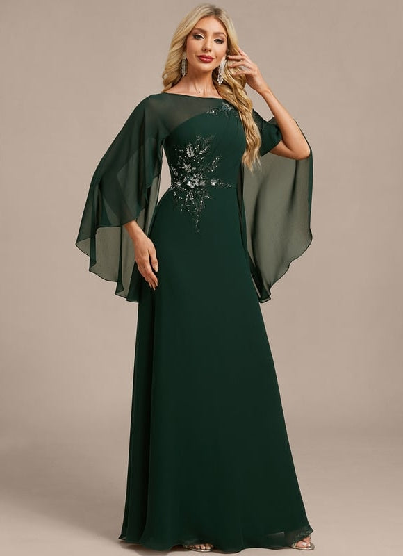 Robe de Soirée Émeraude Élégante - gallery 5