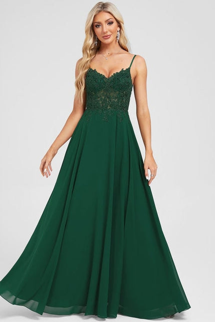 Robe de Soirée Élégante Émeraude - gallery 1