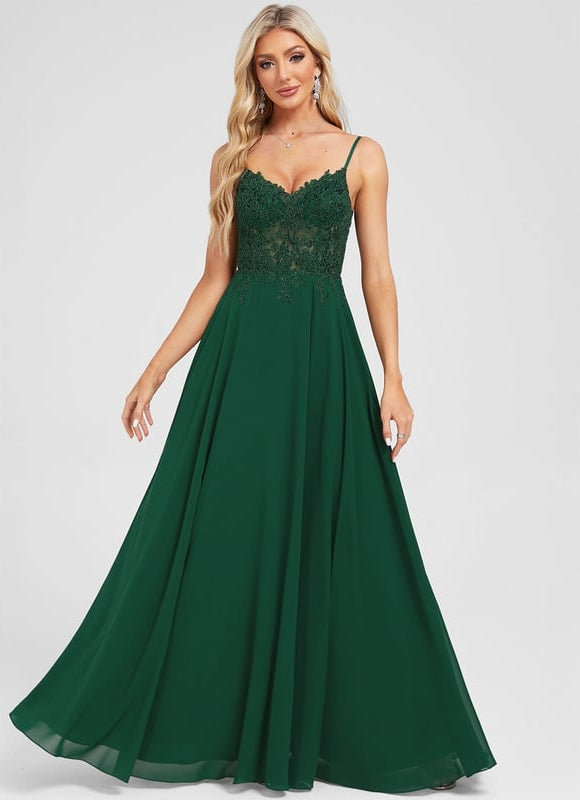 Robe de Soirée Élégante Émeraude - gallery 1
