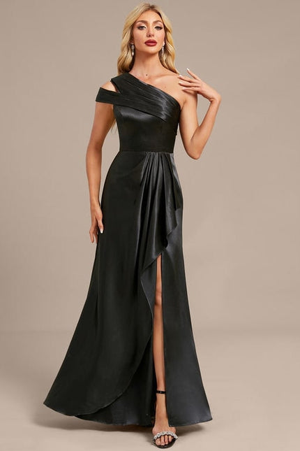 Robe Soirée En Satin De Soie - gallery 2