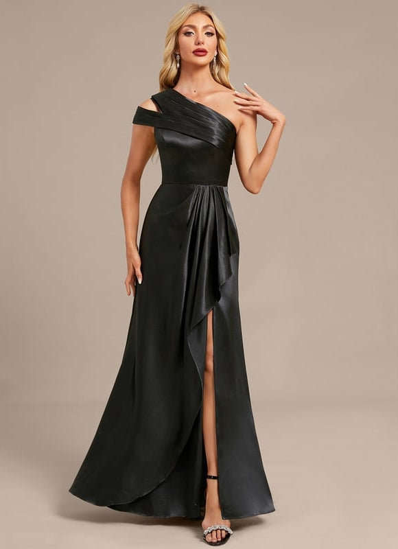 Robe Soirée En Satin De Soie - gallery 2