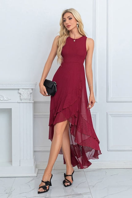 Robe de Soirée Flottante Écarlate - gallery 1