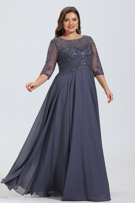 Robe de Soirée Élégance Marine Aérienne - gallery 7