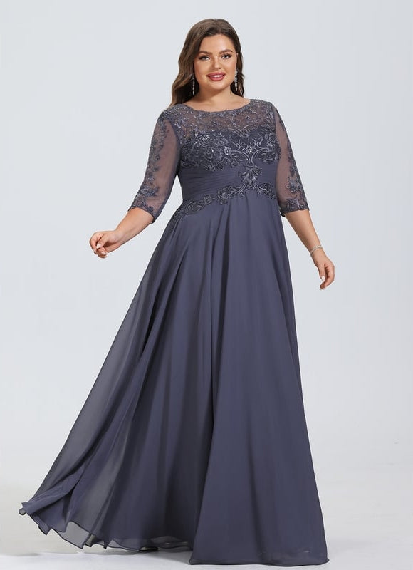 Robe de Soirée Élégance Marine Aérienne - gallery 7