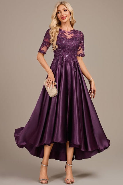 Robe de Soirée Satinée Violette