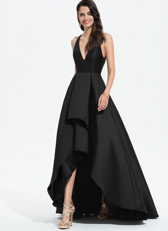 Robe Bustier Noire Longue De Soirée - gallery 3