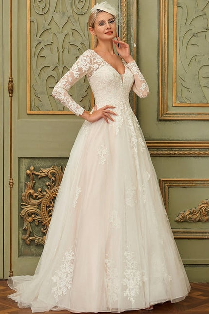 Robe De Soirée Grande Taille Blanche - gallery 5