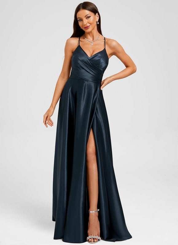 Robe de Soirée Bleue Élégante - gallery 2
