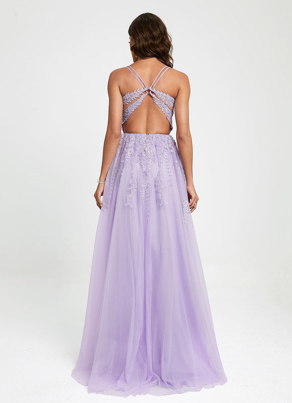 Robe de Soirée Lavande Étoilée - gallery 8