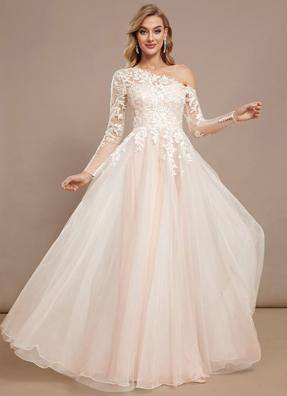 Robe de Soirée Évanescente Rose - gallery 1