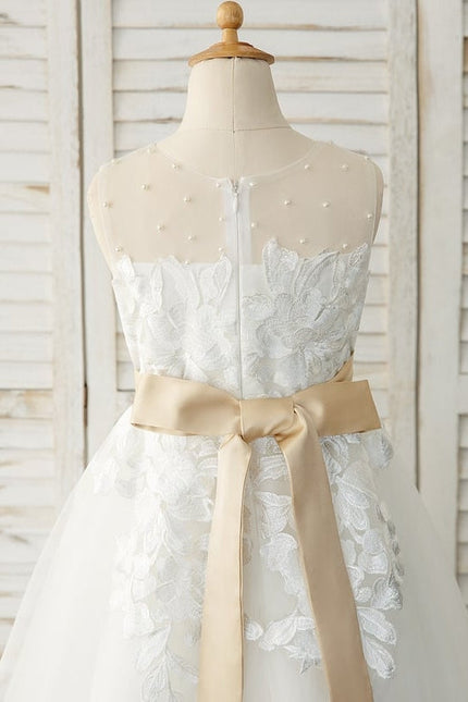 Robe de Soirée Tulle Fleurie - gallery 3