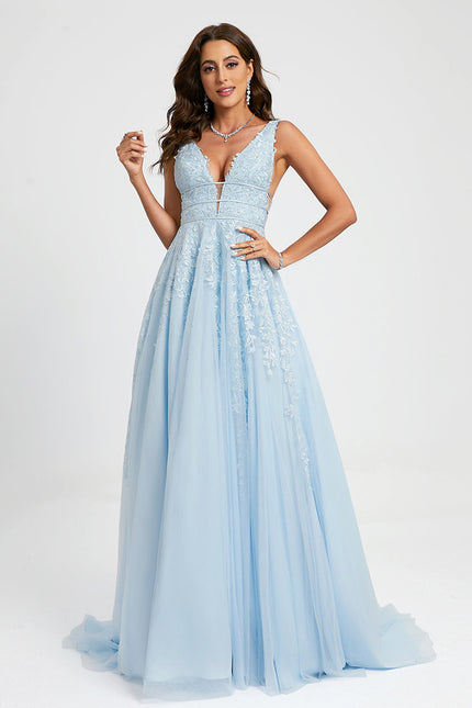Robe de Soirée Ciel Cristallin