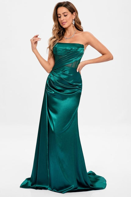 Robe de Soirée Émeraude Élancée - gallery 2